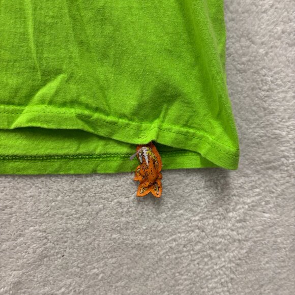 VTG Pirana Joe Shirt Mens XL Green Jamaica "No Problem" Graphic Funny Surfer, Pl - Picture 2 of 8